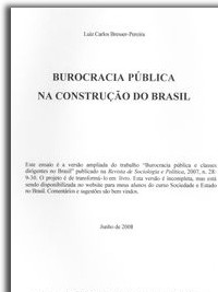 000 capa burocracia publica na construcao do brasil